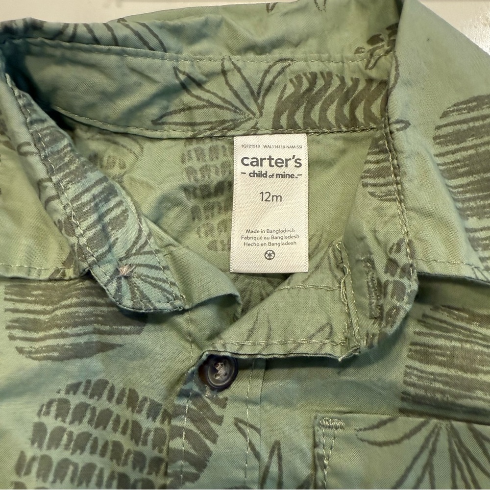 Carters 2 Piece Hawaiian set 12m nwot - Picture 4 of 4